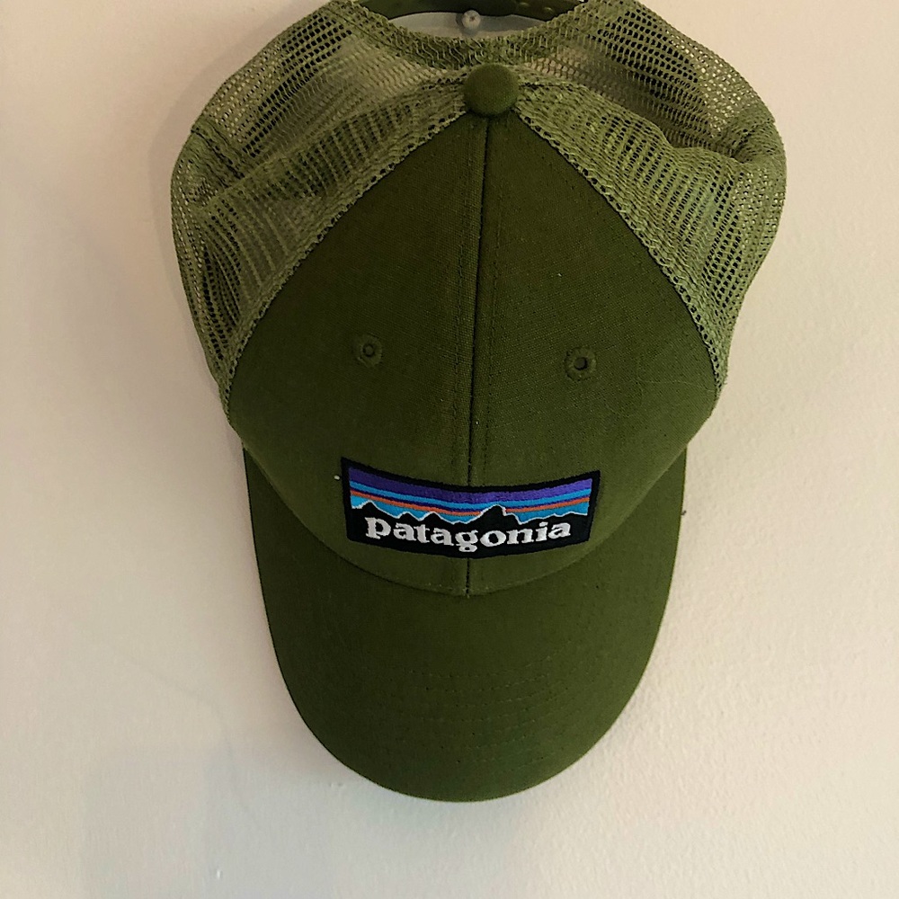 Patagonia Logo Trucker Hat Green